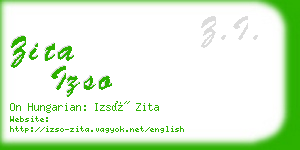 zita izso business card